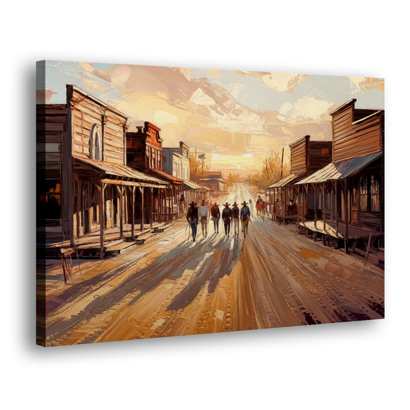 Tombstone Historic Main Street - Canvas Print Art Sides