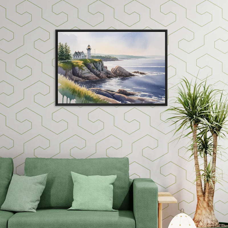 Nova Scotia Serenity - Living Room Black Frame Canvas