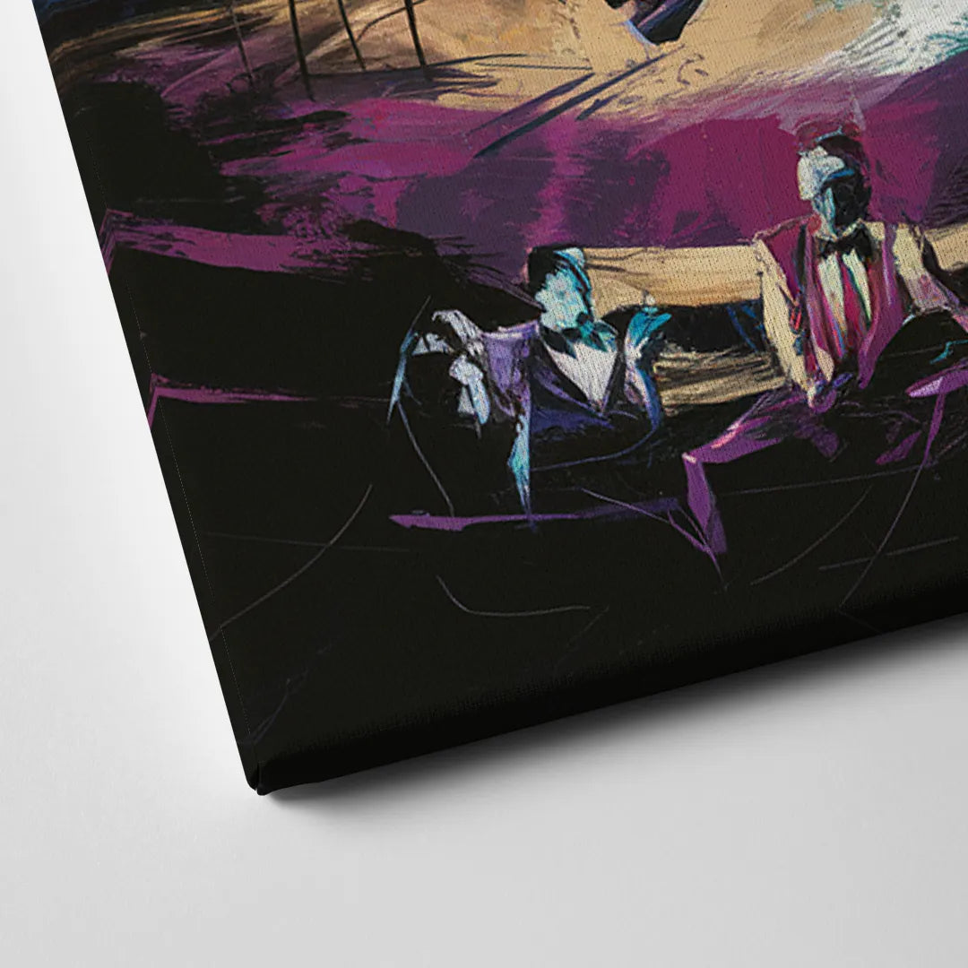 Memphis Blues Music Scene Canvas Close Up