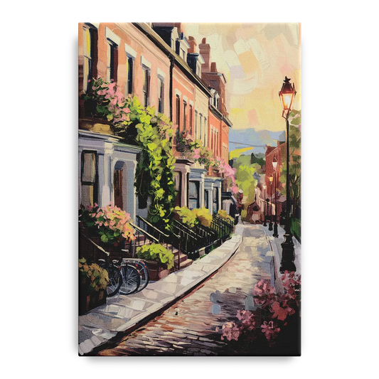 Rochester Cobblestone Streets - Canvas Wall Art