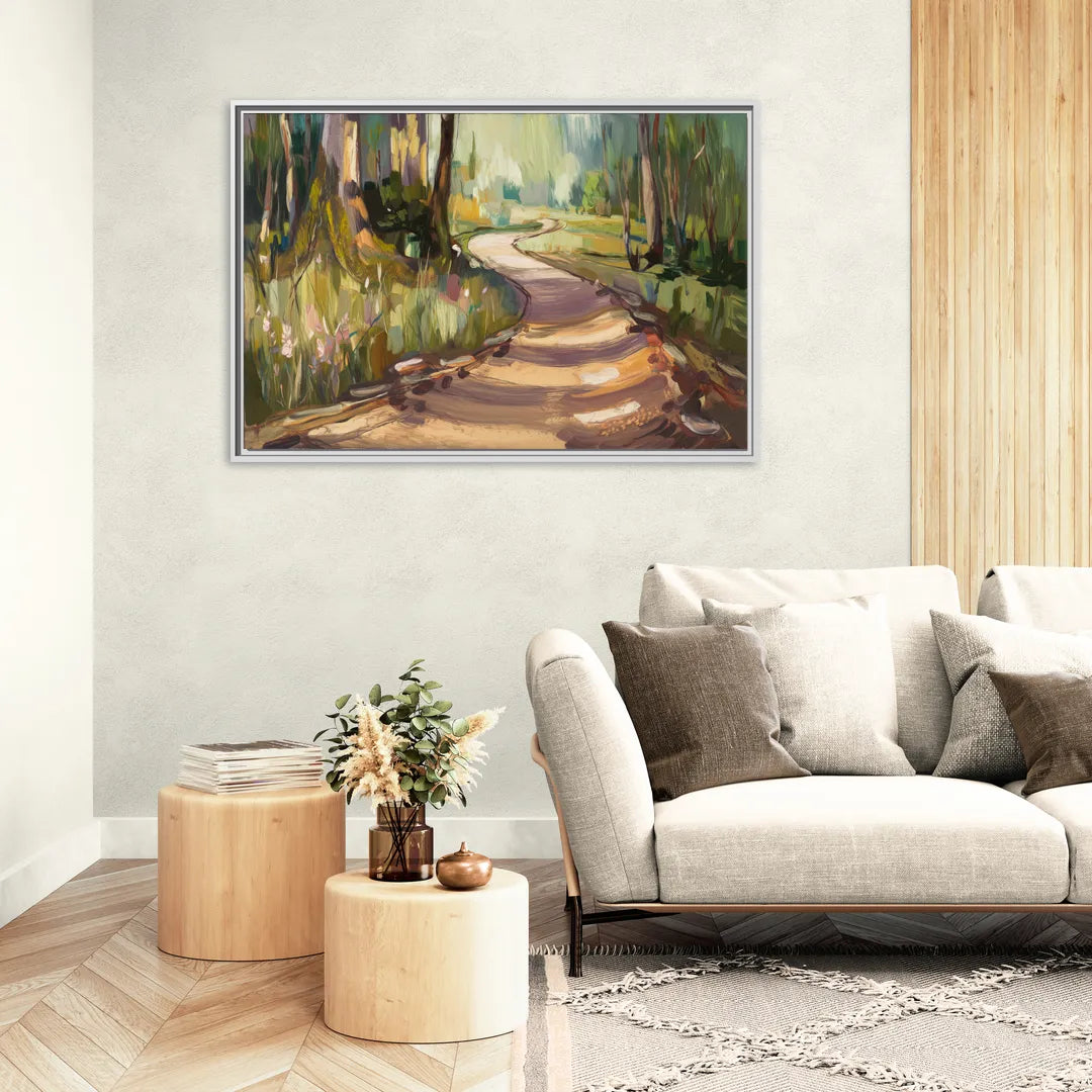 Ashland Scenic Trails - Living Room White Frame Canvas