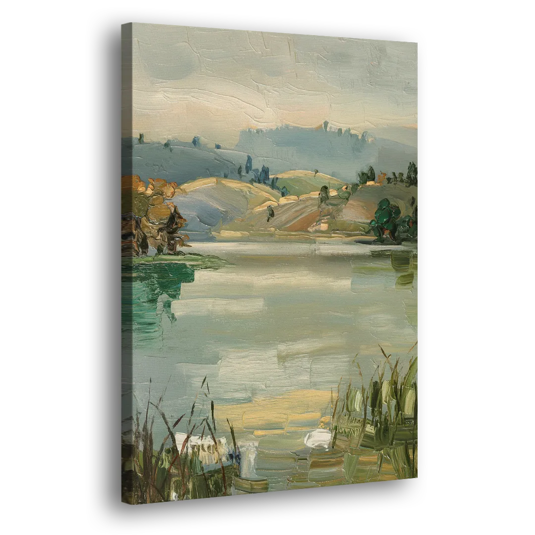 Burlington Peaceful Lakeside - Canvas Print Art Sides