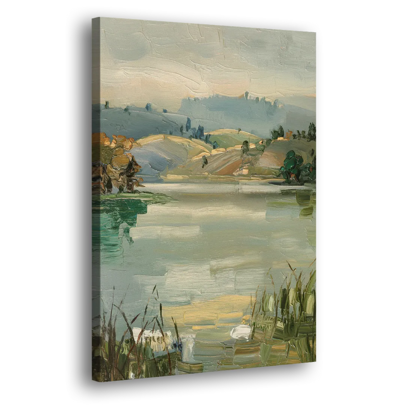 Burlington Peaceful Lakeside - Canvas Print Art Sides
