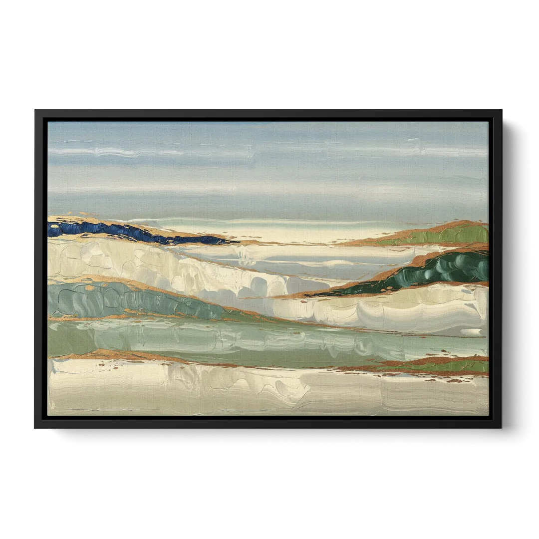 Eugene Abstract Landscape - Black Frame Canvas