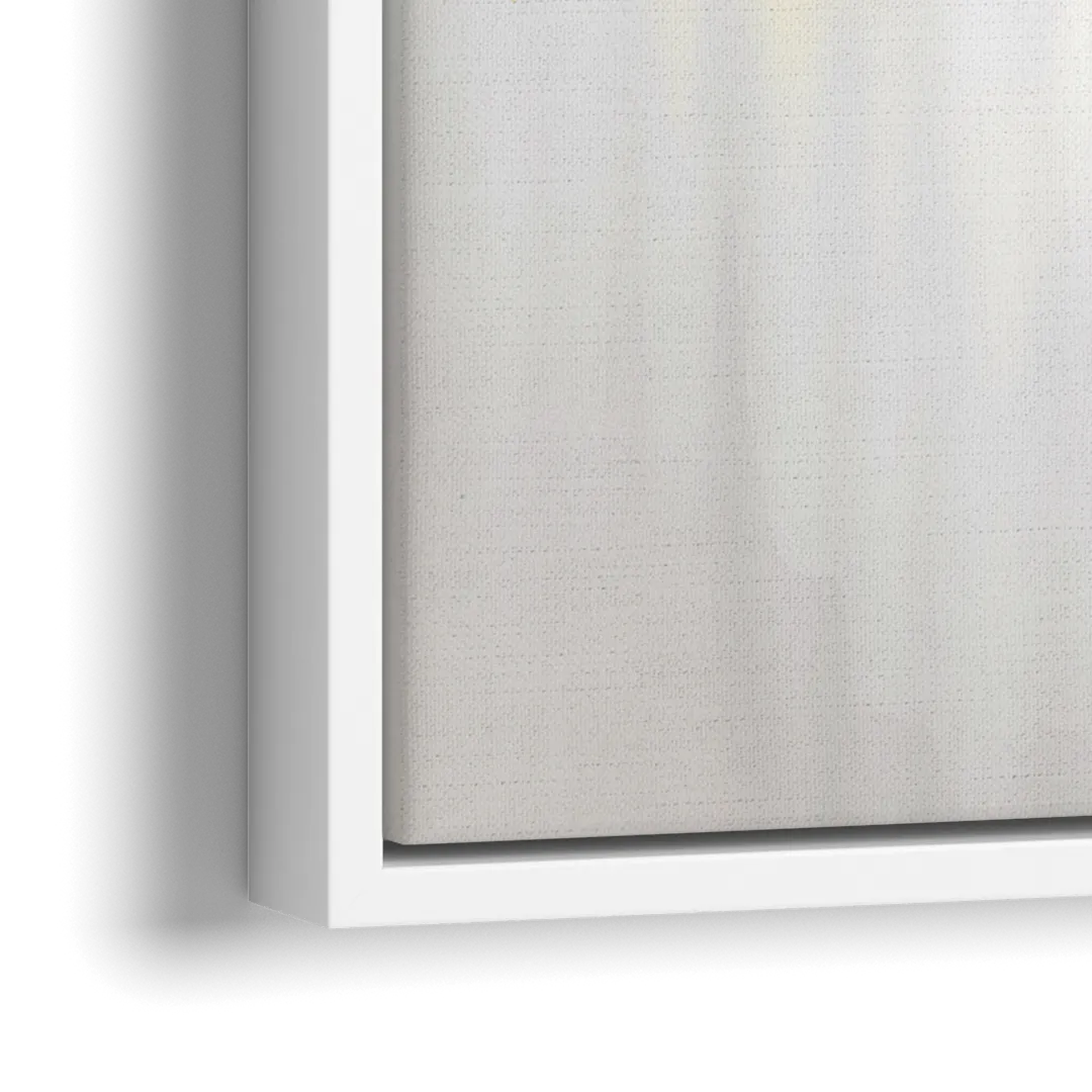 Phoenix Arizona Skyline View - Close-Up White Frame Canvas