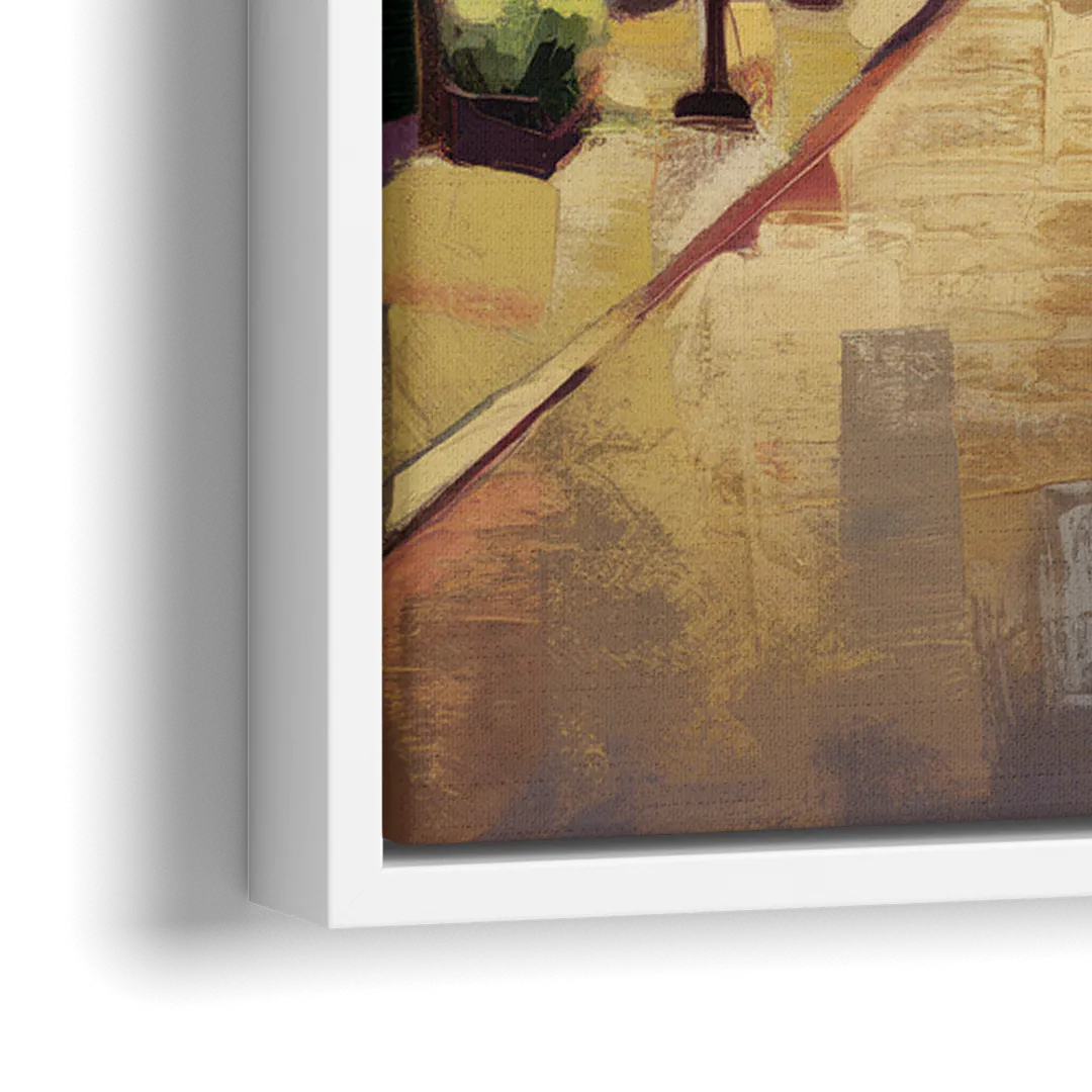 Park City Historic Main Street - Close-Up White Frame Canvas
