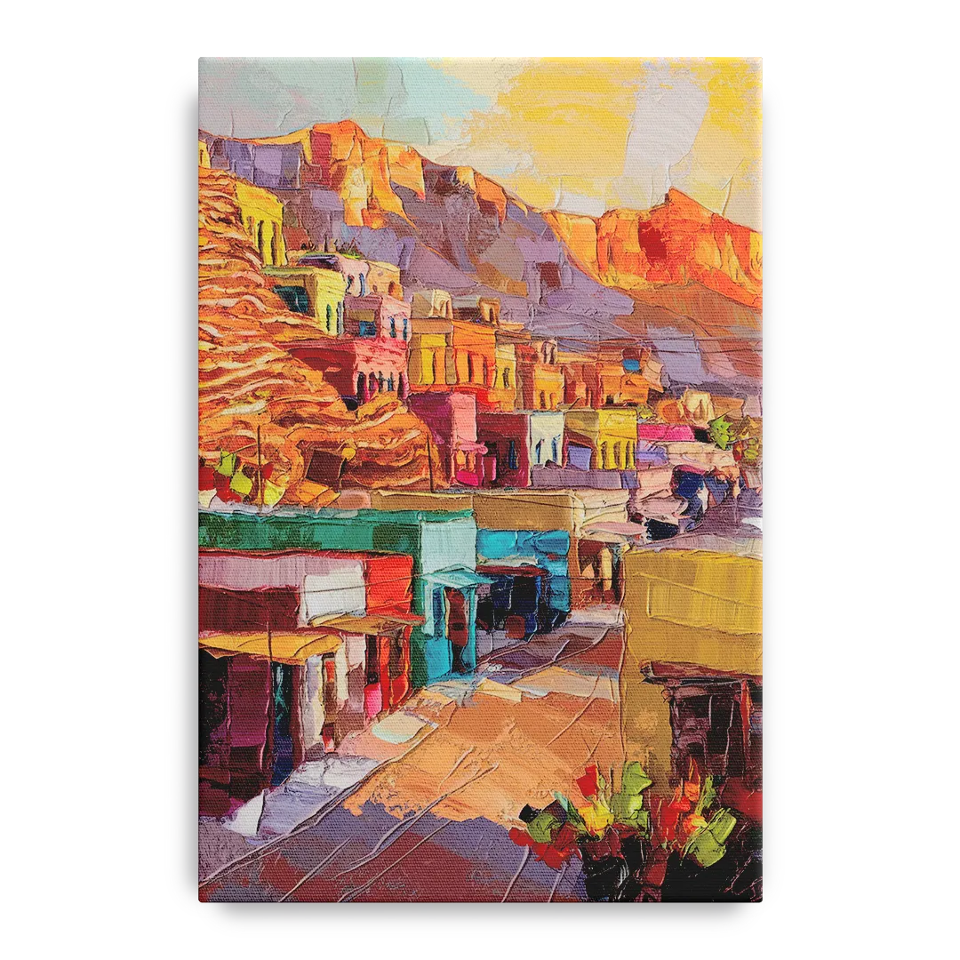 Bisbee Vibrant Skyline - Canvas Wall Art