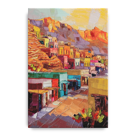 Bisbee Vibrant Skyline - Canvas Wall Art