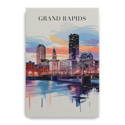 Grand Rapids Historic Landmarks - Canvas Wall Art