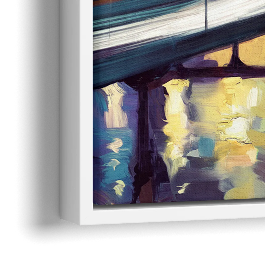 Houston Photography Collection - Close-Up White Frame Canvas