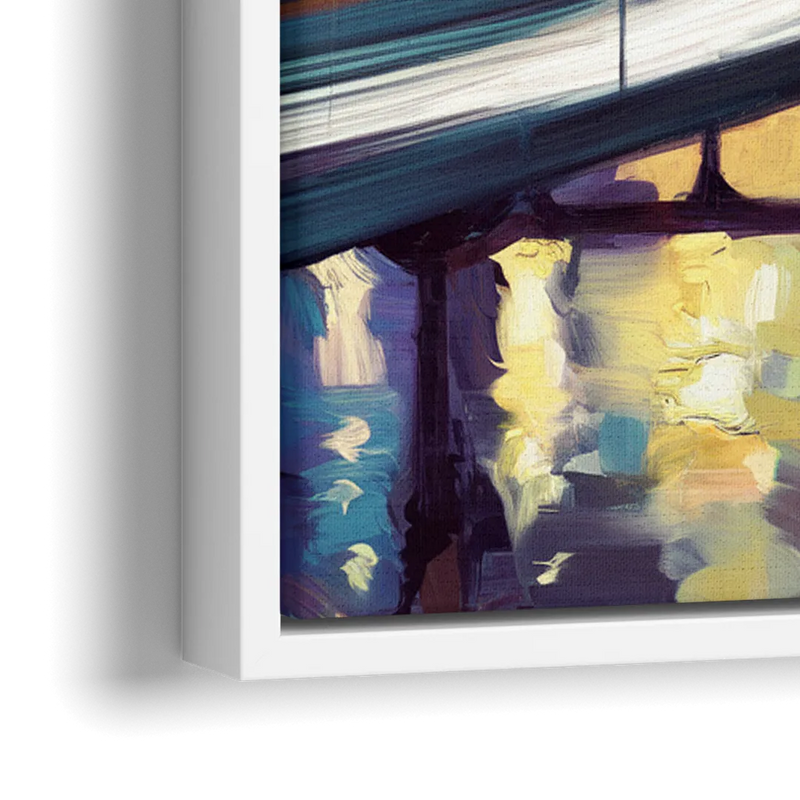 Houston Photography Collection - Close-Up White Frame Canvas