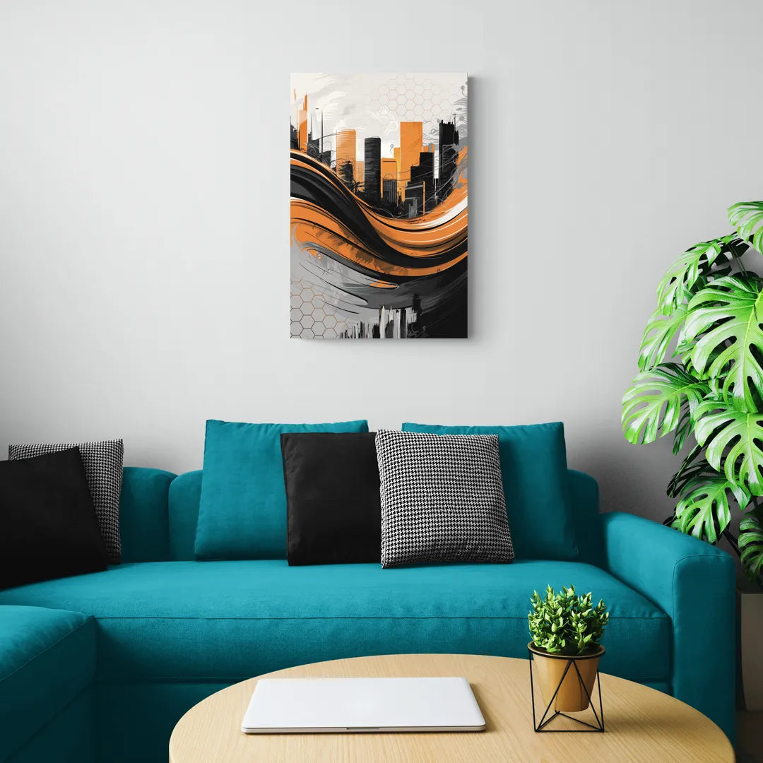 Houston Dynamo Colors - Canvas Wall Art Living Room