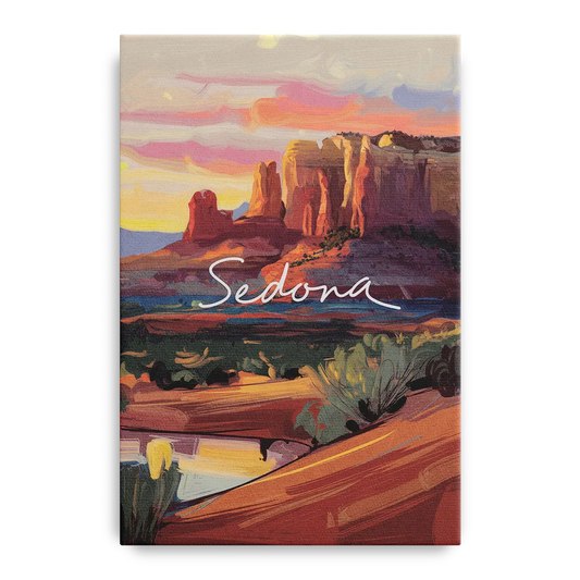 Sedona Red Rock Sunset - Canvas Wall Art