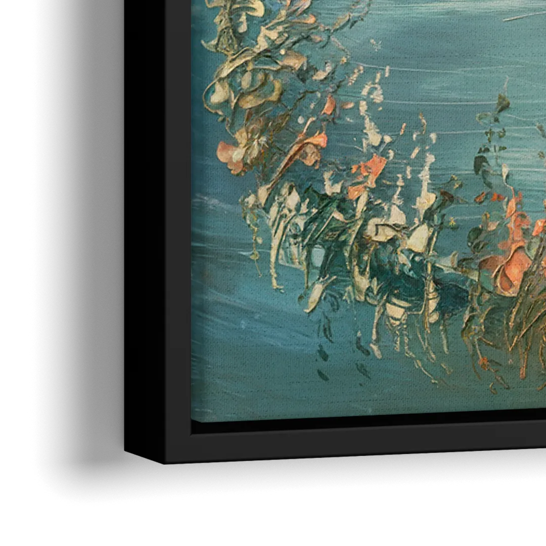 Garland Lakeside Serenity - Close-Up Black Frame Canvas