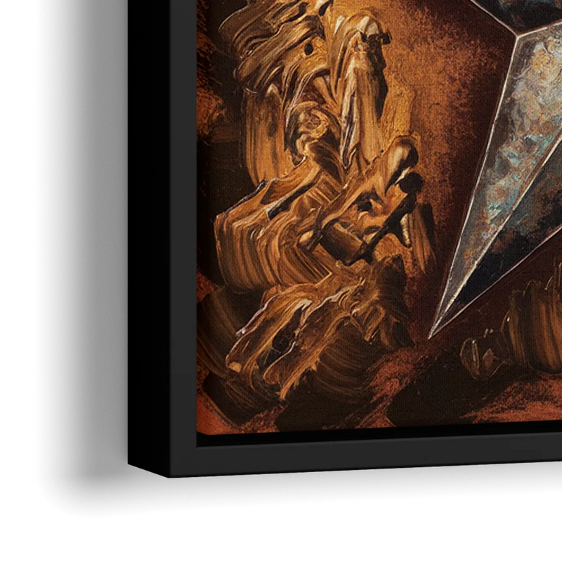 Austin Texas Stars - Close-Up Black Frame Canvas