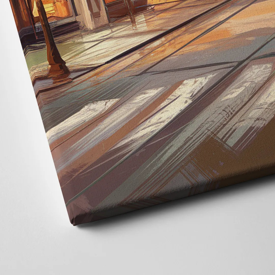 Raleigh Downtown Streetscape Canvas Close Up