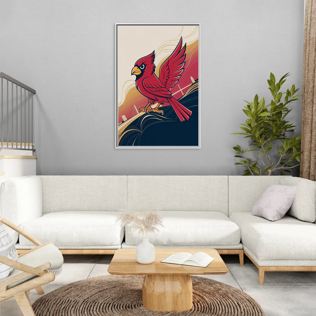 Louisville Cardinals Pride - Living Room White Frame Canvas