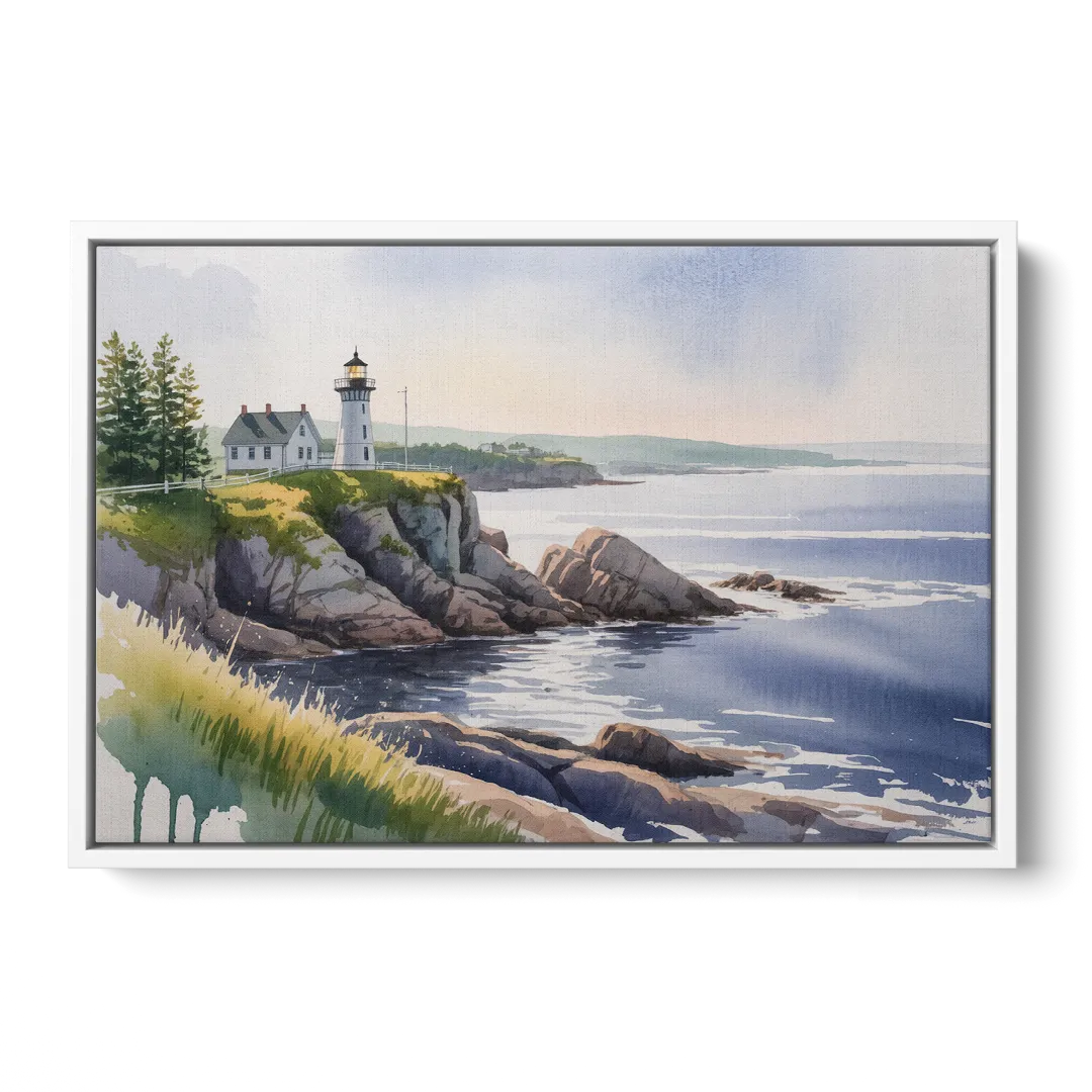 Nova Scotia Serenity - White Frame Canvas