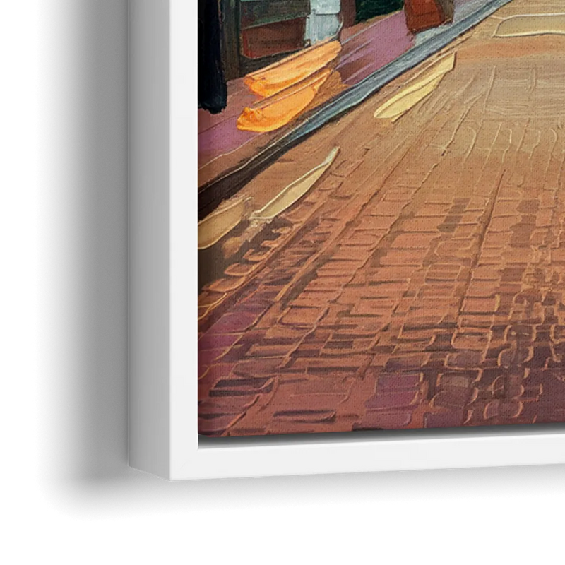 Austin South Congress Aesthetic - Close-Up White Frame Canvas