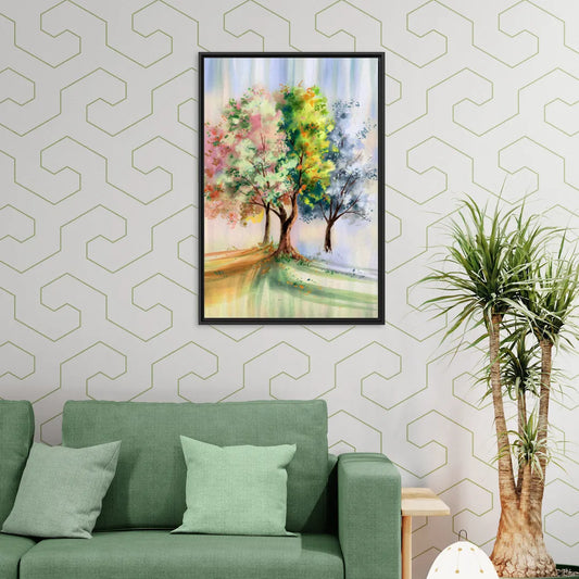 New Hope Seasonal Beauty - Living Room Black Frame Canvas