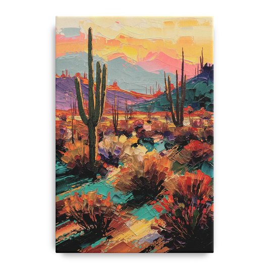 Tucson Sonoran Desert - Canvas Wall Art