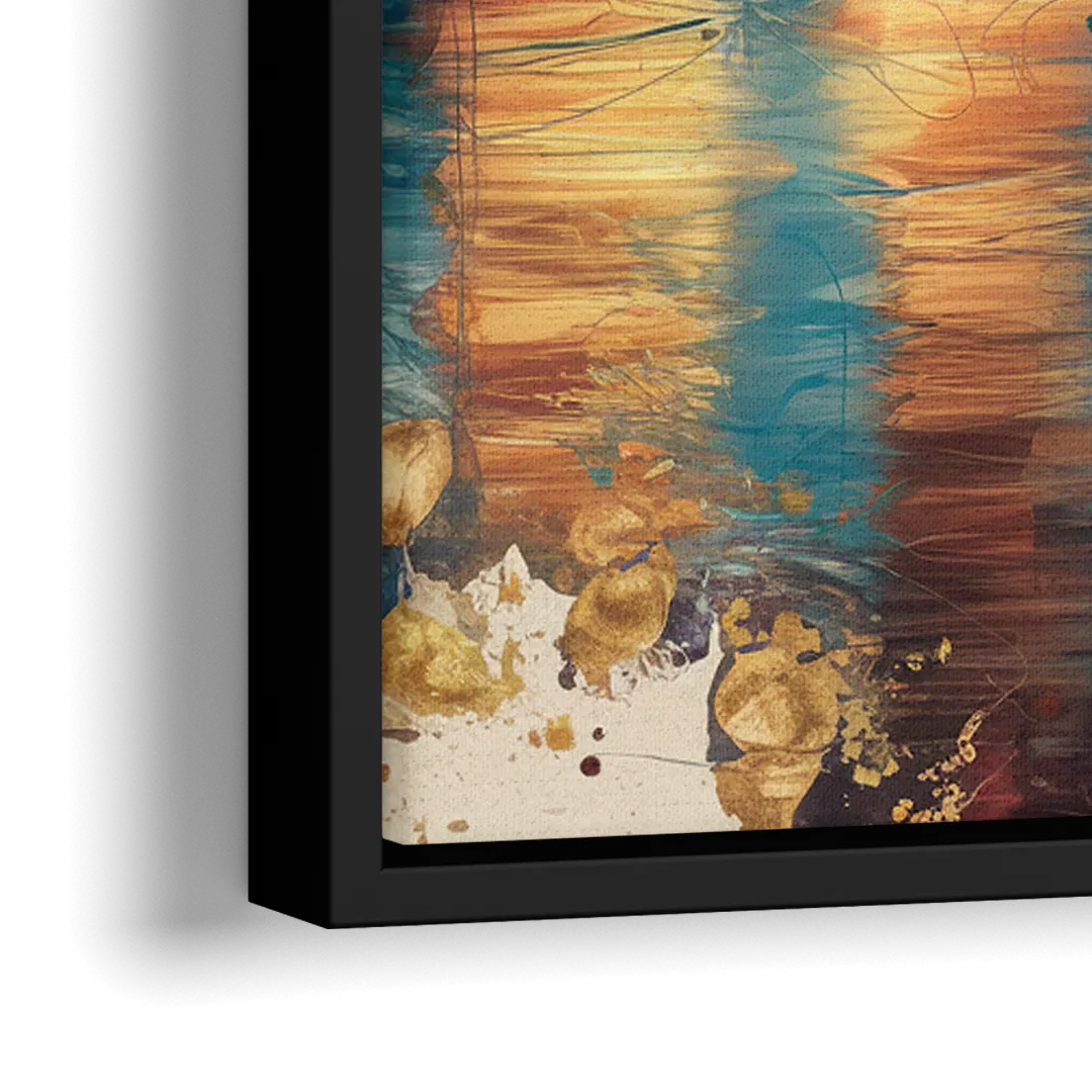 Columbus Historic Landmarks - Close-Up Black Frame Canvas