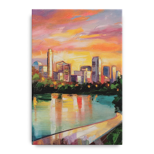 Austin Enchanting Cityscape - Canvas Wall Art