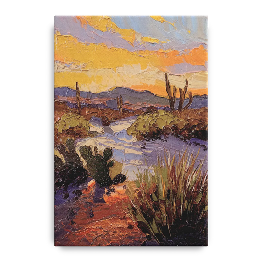 Marfa Sunset Glow - Canvas Wall Art