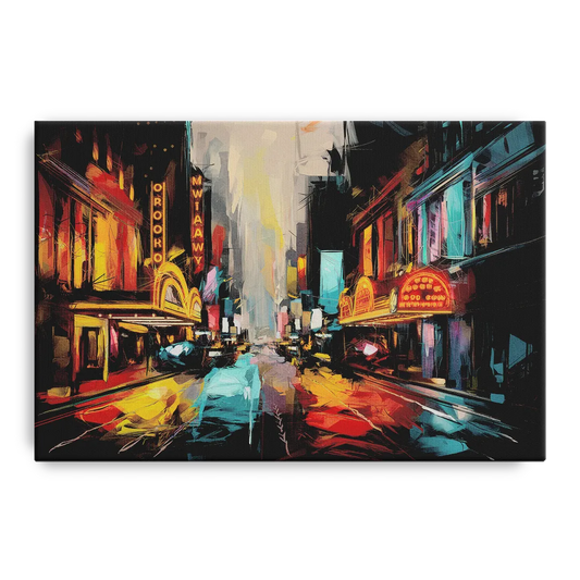 New York City Broadway Lights - Canvas Wall Art