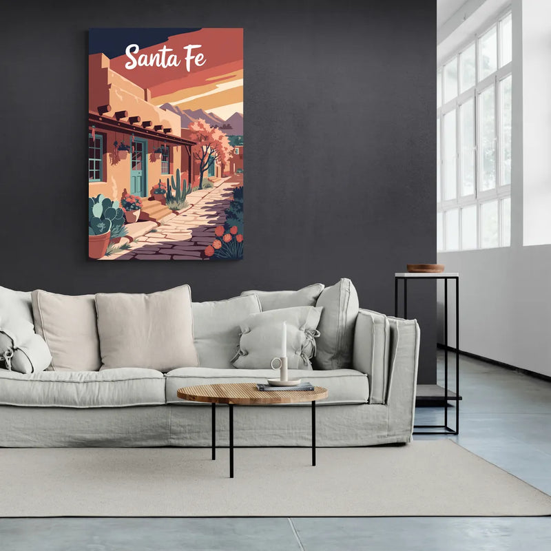 Santa Fe Southwest Charm - Canvas Wall Art Living Room