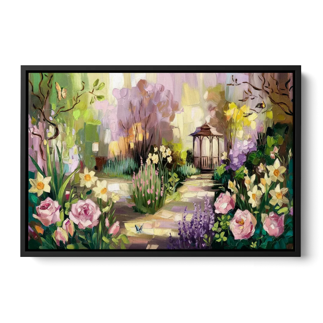 Norfolk Botanical Gardens - Black Frame Canvas
