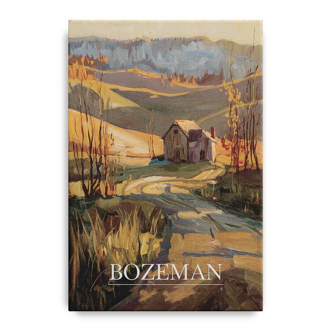 Bozeman Rustic Landscape - Canvas Wall Art