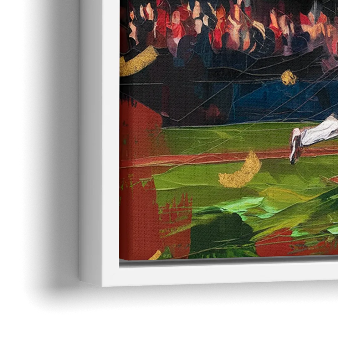 Cincinnati Reds Historic Moments - Close-Up White Frame Canvas