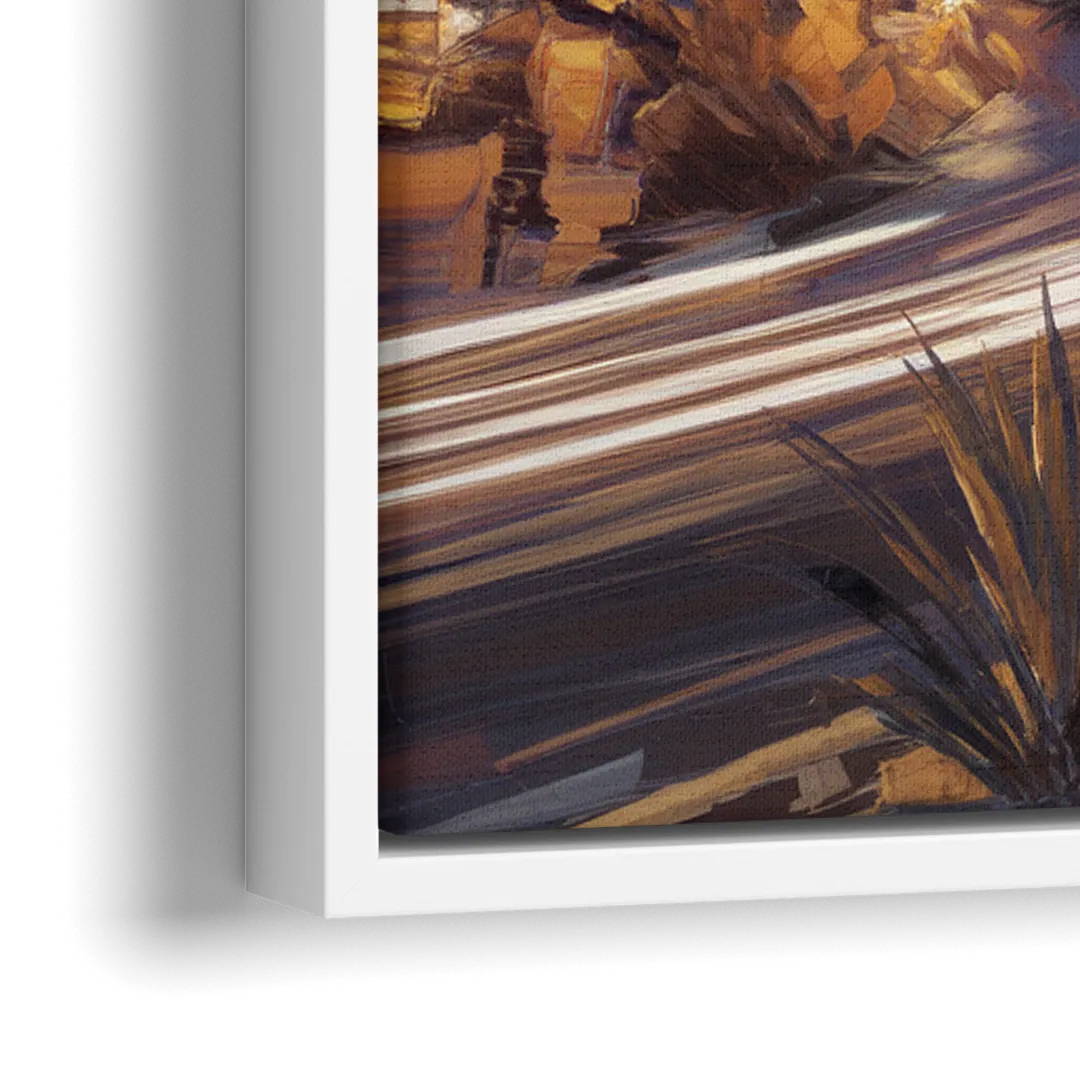 Henderson Skyline Views - Close-Up White Frame Canvas