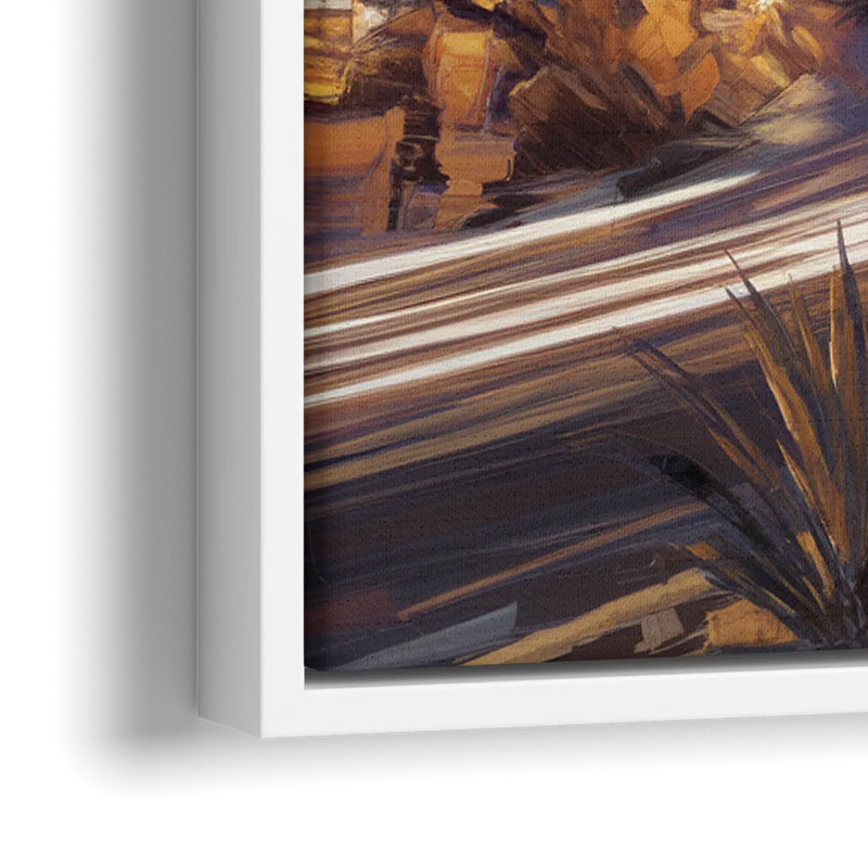 Henderson Skyline Views - Close-Up White Frame Canvas