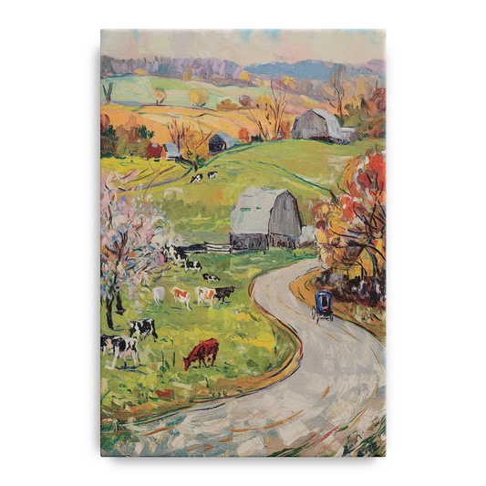 Lancaster PA Seasons - Canvas Wall Art
