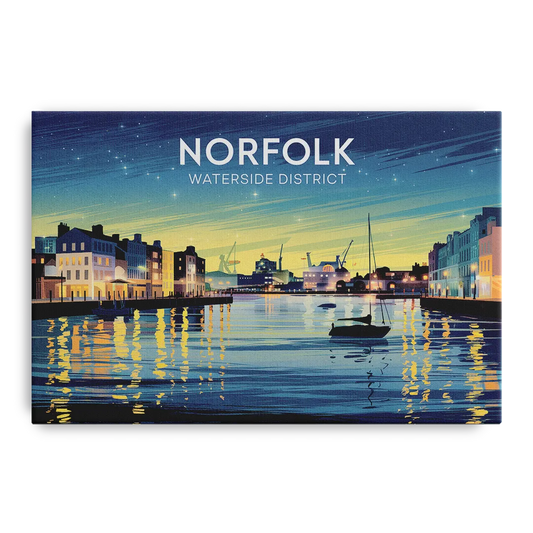 Norfolk Waterside District - Canvas Wall Art
