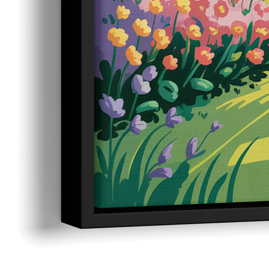 Green Gables Heritage - Close-Up Black Frame Canvas