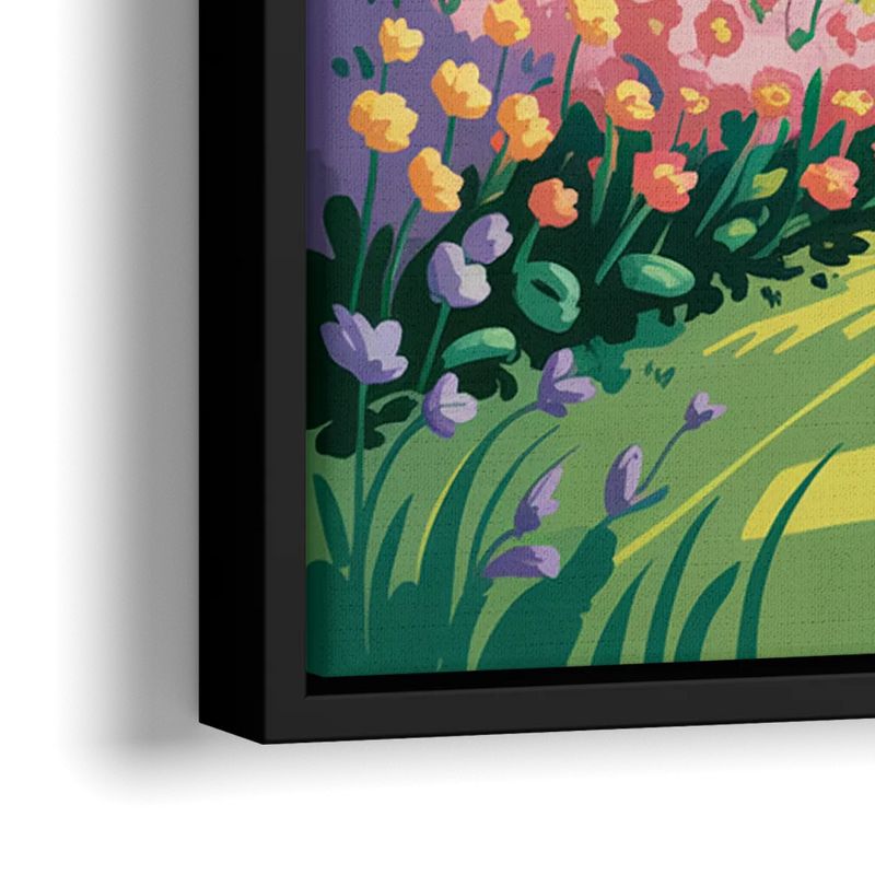 Green Gables Heritage - Close-Up Black Frame Canvas