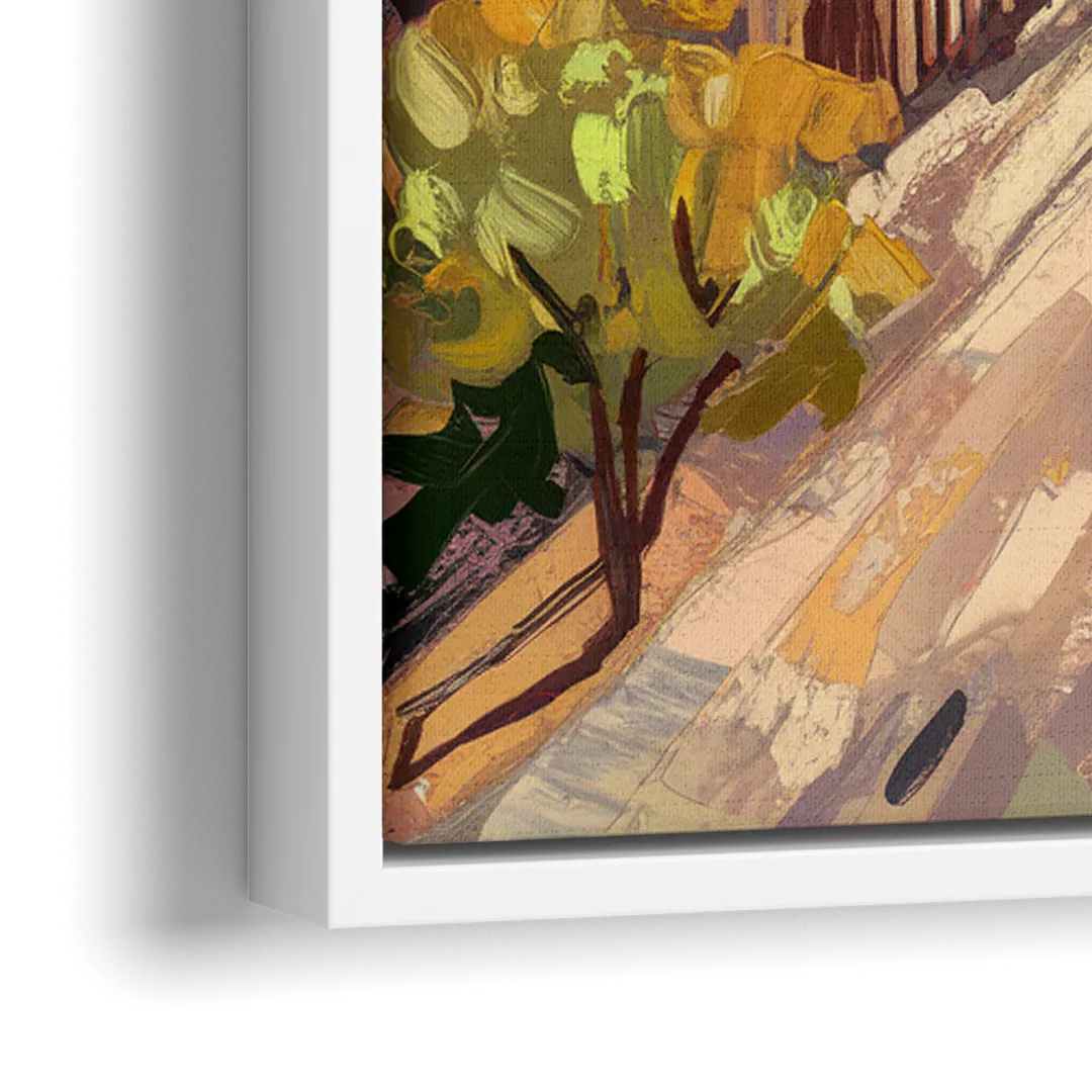 Madison Historic Architecture - Close-Up White Frame Canvas