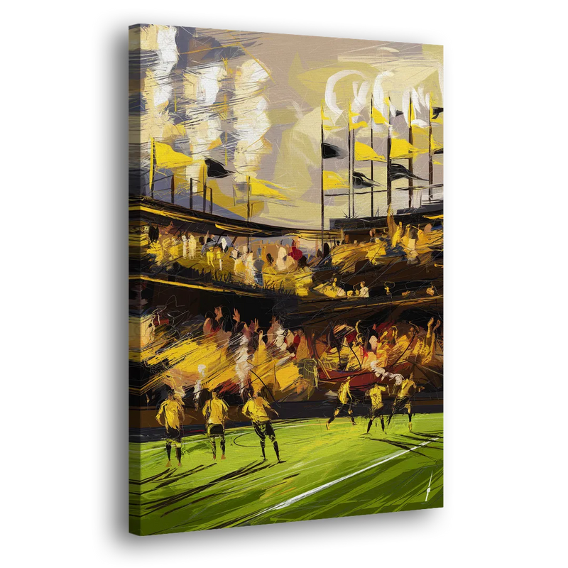 Columbus Crew Soccer Spirit - Canvas Print Art Sides