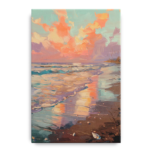 Corpus Christi Coastal Sunrise - Canvas Wall Art