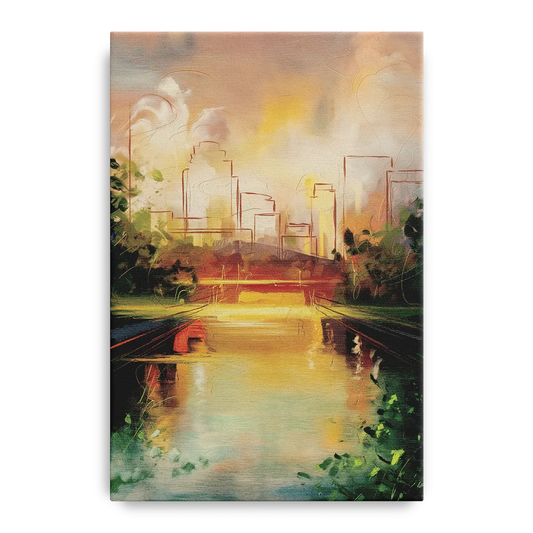 Durham Riverwalk Serenity - Canvas Wall Art