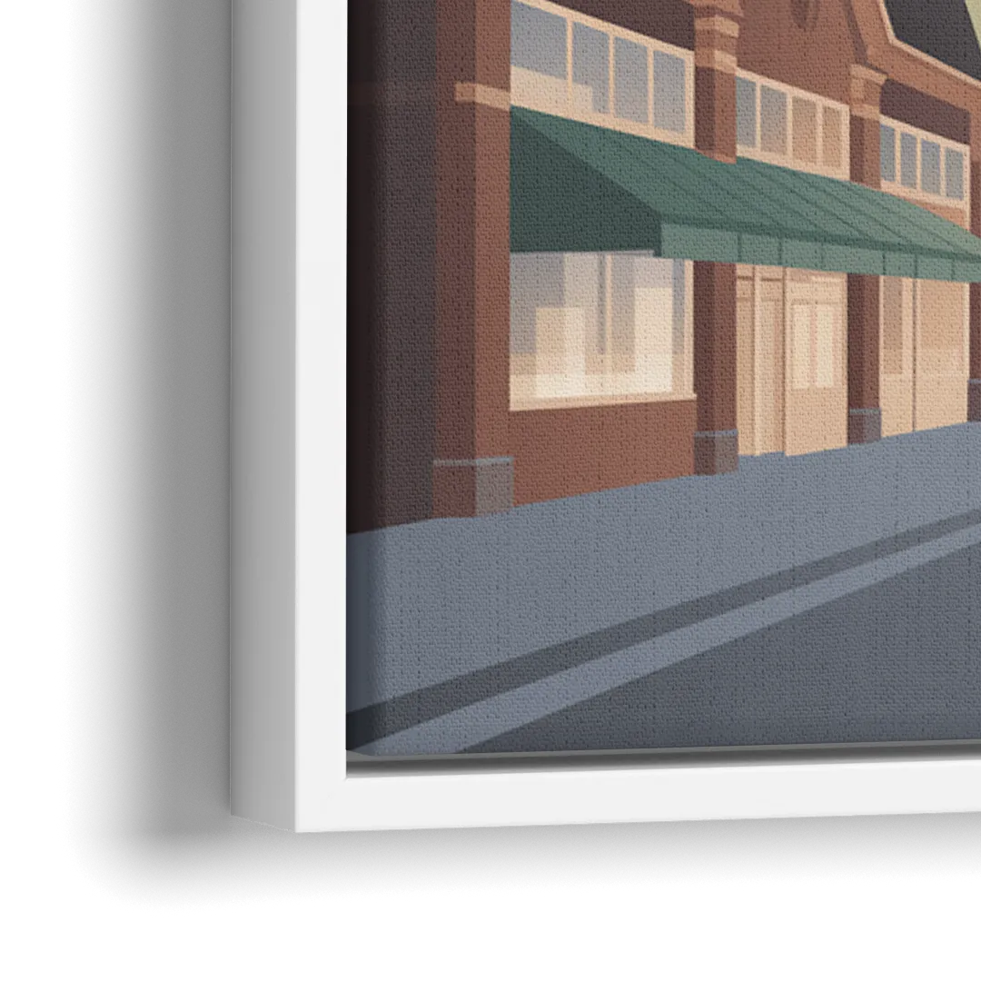 ByWard Market Charm - Close-Up White Frame Canvas