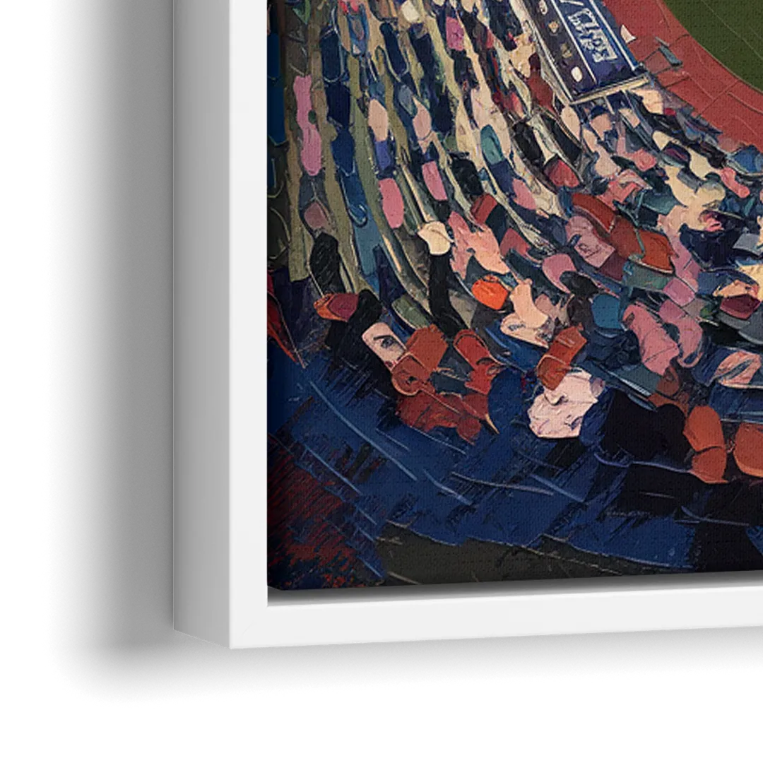 Cleveland Guardians Baseball Field - Close-Up White Frame Canvas