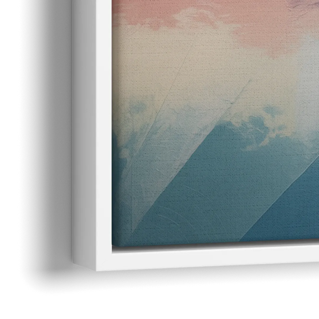 Toronto Cityscape Panorama - Close-Up White Frame Canvas
