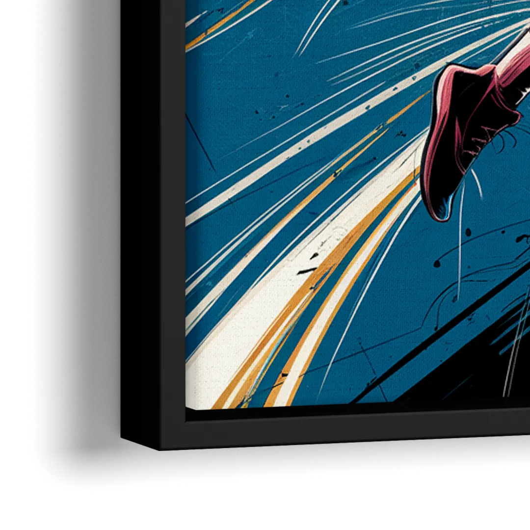 Irving Basketball Dreams - Close-Up Black Frame Canvas