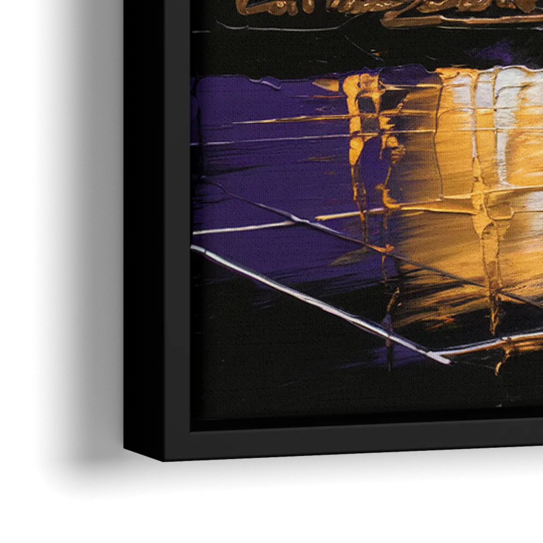 Los Angeles Lakers Legacy - Close-Up Black Frame Canvas