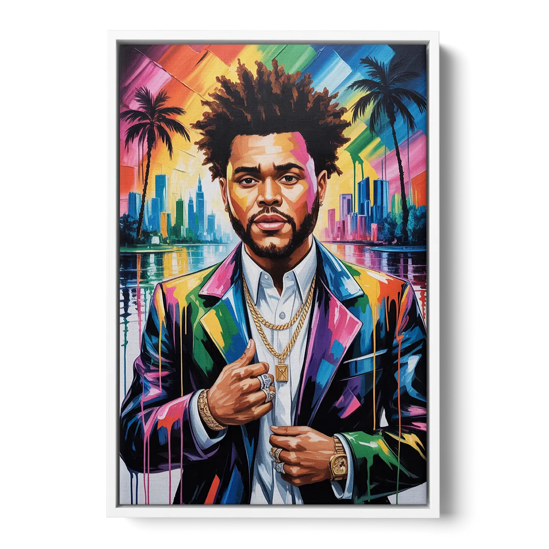 After Hours 2.0 - White Frame Canvas