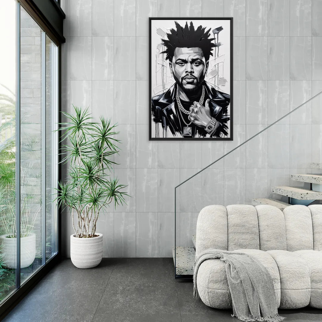 After Hours - Living Room Black Frame Canvas